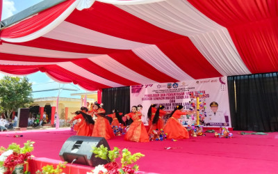 SMAN 1 Sebatik Tengah Ikuti Lomba Tari GSMS di Tanjung Selor